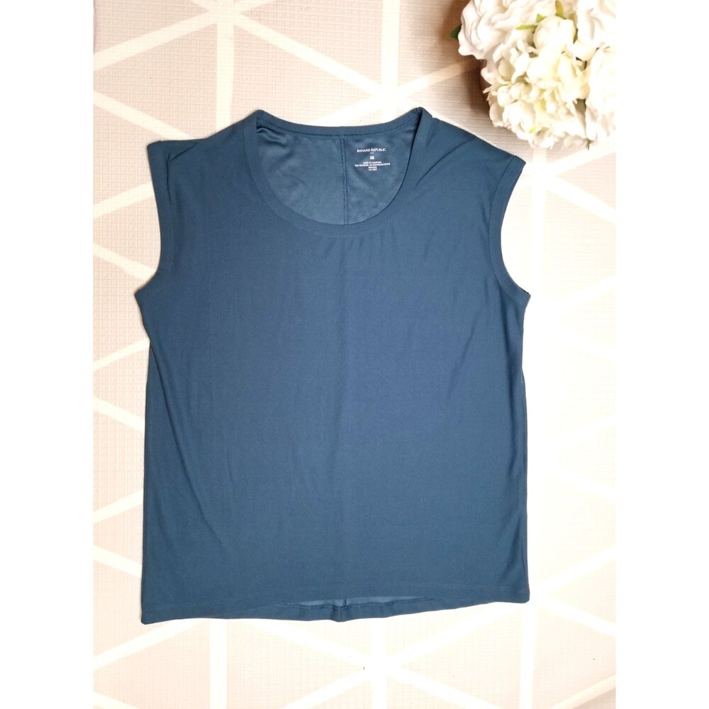 Banana Republic Women's NWT Active Wear Tank Top  Sleeveless XS Blue Teal